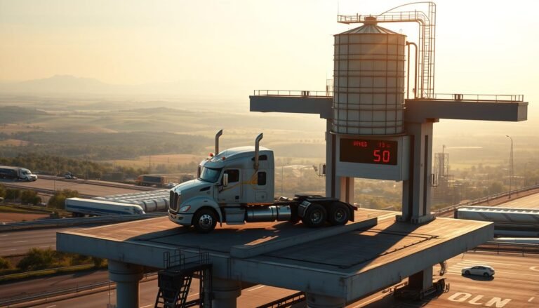 Como pesar caminhão com silo de grãos